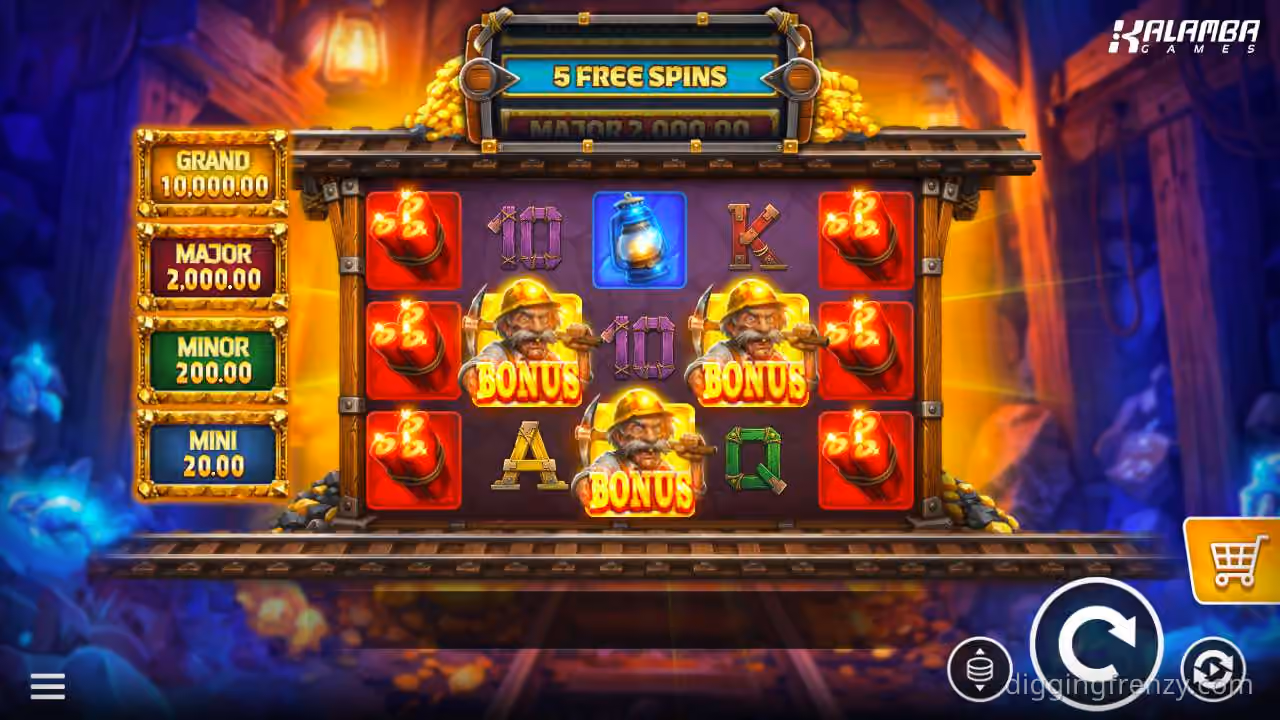 Digging Frenzy gameplay